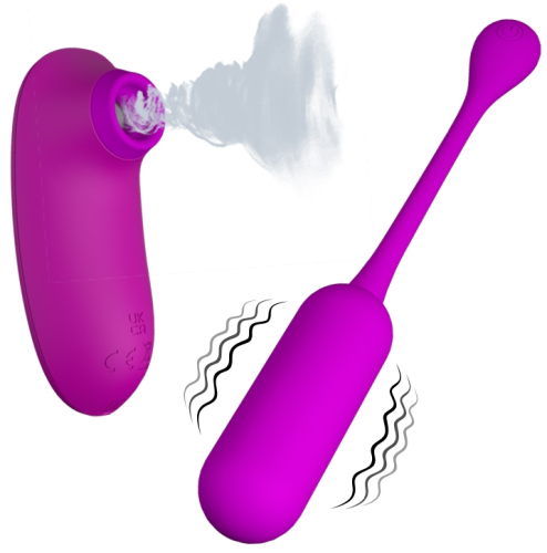 Вакуумний стимулятор і віброяйце для стимуляції клітора Pretty Love CURUPIRA Multifunctional - 2