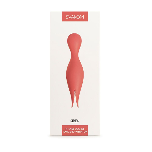 Двойной вибратор точки G с язычками для клитора Svakom Siren Coral - 7