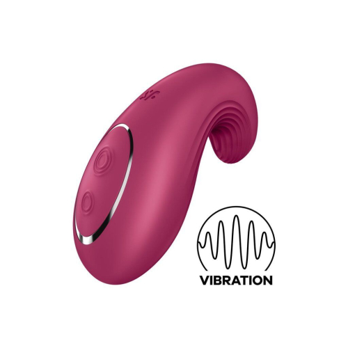 Клиторальный стимулятор красного цвета вибратор Satisfyer Dipping Delight - 1