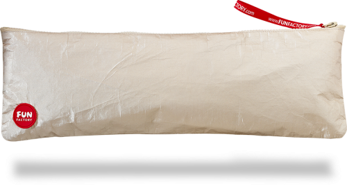 Сумка для хранения интимных игрушек телесного цвета Fun Factory TOY BAGS размер XL - 1