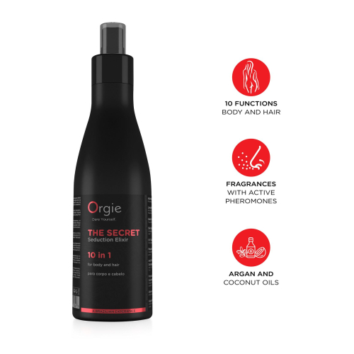 Лосьон с феромонами для тела и волос для женщин Orgie The Secret Seduction Elixir 10 in 1 200 мл - 3
