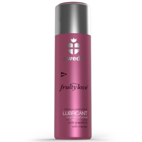 Оральный лубрикант на водной основе со вкусом грейпфрута и манго SWEDE Fruity Love Lubricant Pink Grapefruit Mango 100мл - 1
