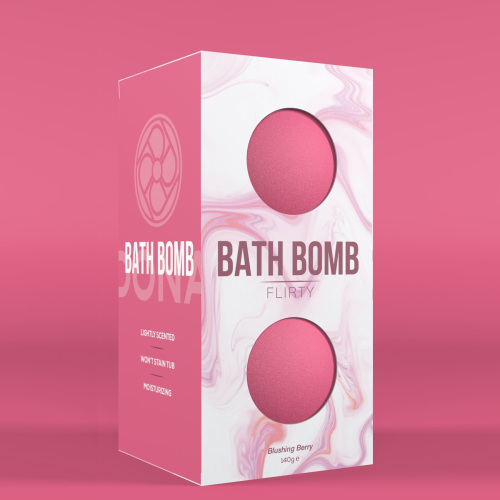 Бомбочка для ванни з ягідним смаком Dona Bath Bomb-Flirty - (140 гр) - 2