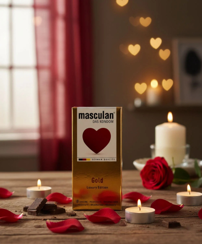Презервативы с ароматом ванили золотистые Masculan Gold 10 штук - 4