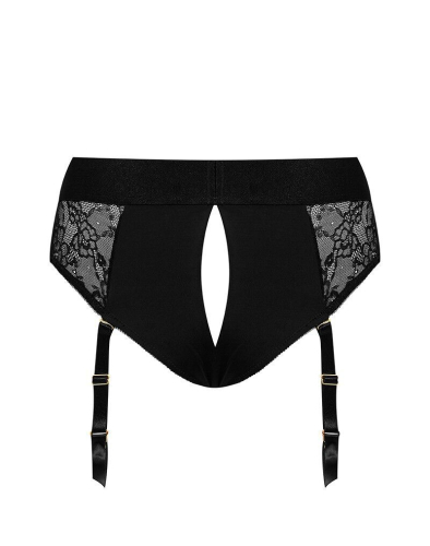 Мереживні труси для страпона з підв'язками для панчіх Strap-On-Me DIVA HARNESS XL - 4