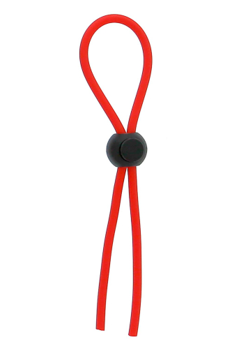 Эрекционное кольцо (лассо) для пениса красное DREAM TOYS STRETCHY THIN LASSO - 1