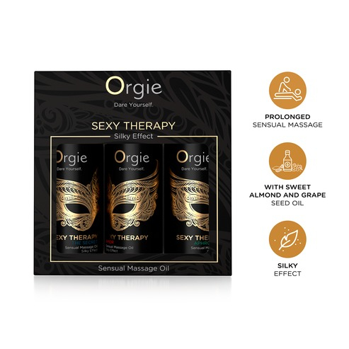 Мини коллекция массажных ароматных масел Orgie Sexy Therapy 3 штуки по 30 мл - 2