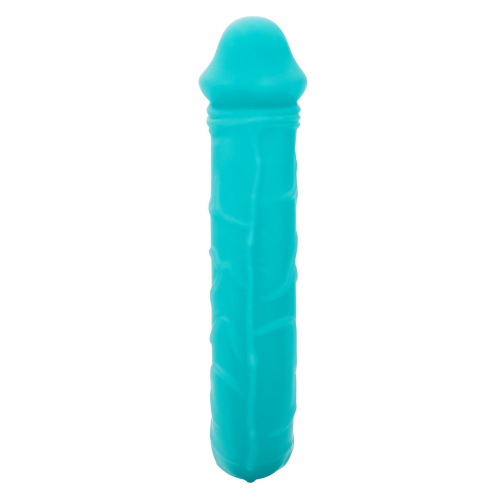 Двосторонній фалоімітатор реалістичний бірюзового кольору California Exotic Novelties - 6