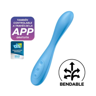 Вибратор для точки G голубого цвета  Satisfyer G Spot Flex 4