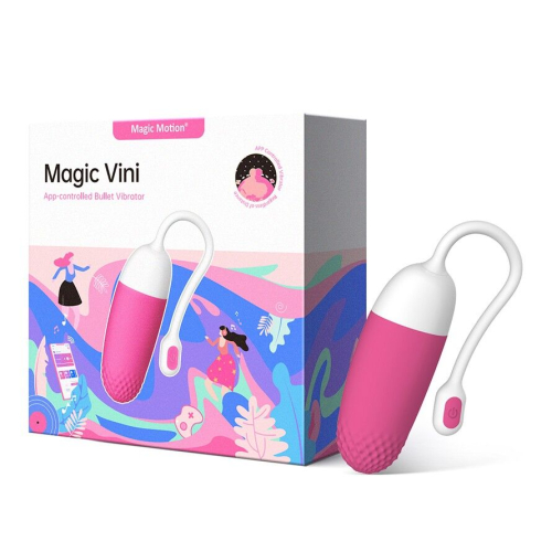Віброяйце СМАРТ силіконове Magic Motion Vini з голосовим управлінням 7 режимів стимуляції - 7