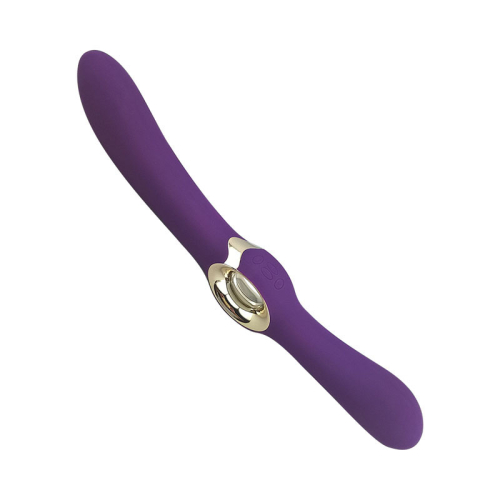 Двухсторонний вибратор силиконовый LEALSO - Angle Love Purple - 5