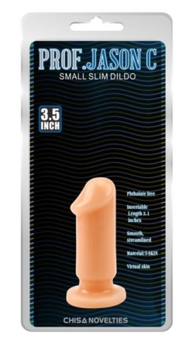 Анальна пробка тілесна на присоску Small slim dildo 291337 - 1
