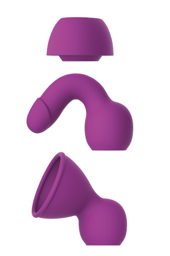 Вибромассажер микрофон фиолетовый DREAM TOYS QUEENPIN - 4
