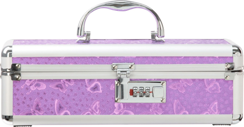 Кейс для хранения секс-игрушек Powerbullet Lockable Vibrator Case Purple с кодовым замком - 1