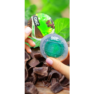 Презервативи ONE Mint Chocolate аромат м'яти з шоколадом (по 1 шт)