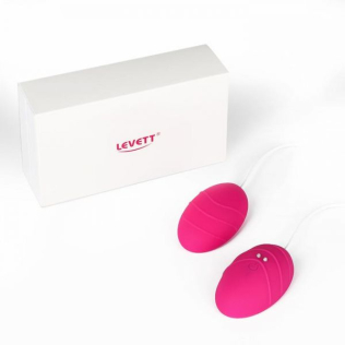 Вибрирующее яйцо розовое Levett Beren 2 magnet love eggs