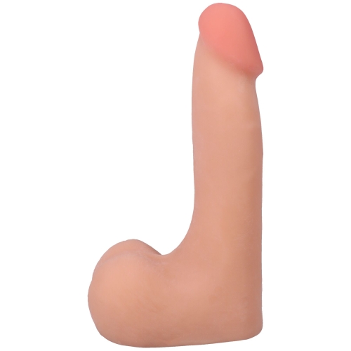 Фаллоимитатор реалистичный на съемной присоске телесный Doc Johnson The Realistic Cock ULTRASKYN - 7 Inch with Balls Vanilla - 2