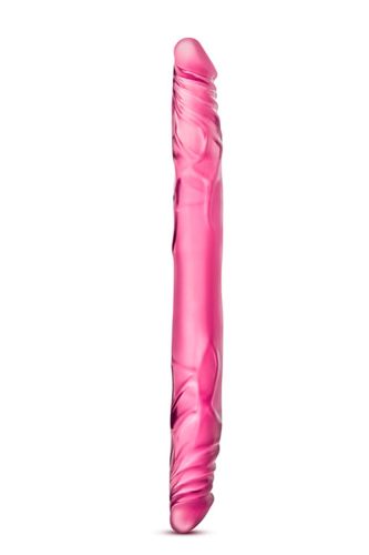 Фалоімітатор 35/3, 5 см подвійний реалістичний рожевий B YOURS 14inch DOUBLE DILDO - 1