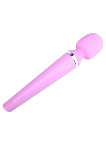 Вибромассажер Ванд в форме микрофона розового цвета Boss series Massager Genius - 4