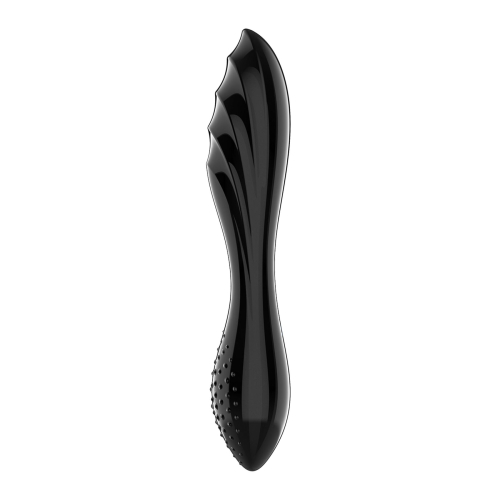 Стеклянный дилдо для двойного удовольствия черный Satisfyer Dazzling Crystal 1 - 3