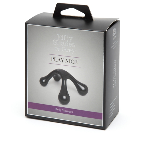 Массажер для тела Без вибрации черного цвета Fifty Shades Of Grey Play Nice Body Massager - 2