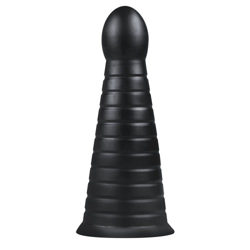 Анальний корок конус чорного кольору BUTTR Devil Dog Butt Plug - 1
