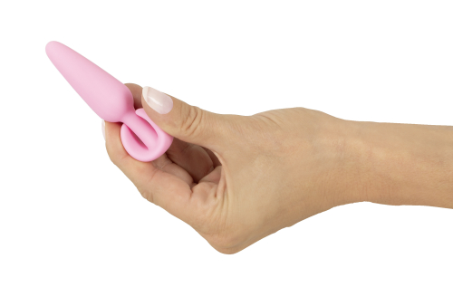 Анальна пробка конусоподібна фіолетового кольору Soft Silicone Mini Butt Plug - 8