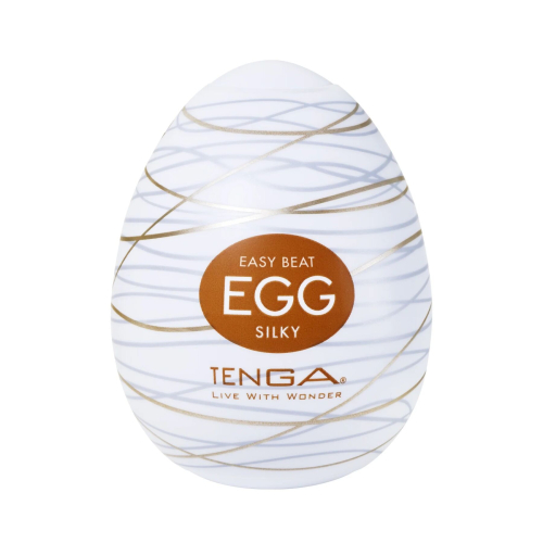 Мастурбатор-яйцо для мужчин прозрачный Tenga Egg Silky - 1