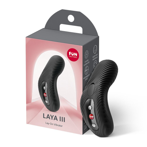 Вібротрусики для клітора ефект постукування пальцем чорні Fun Factory LAYA III - 3