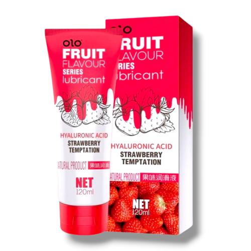 Оральний лубрикант зі смаком полуниці водяна основа OLO Fruit flavour 120мл - 2