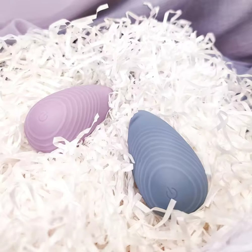 Вібратор із рельєфом для клітора синього кольору Sweet Em Velvet Lure - 5