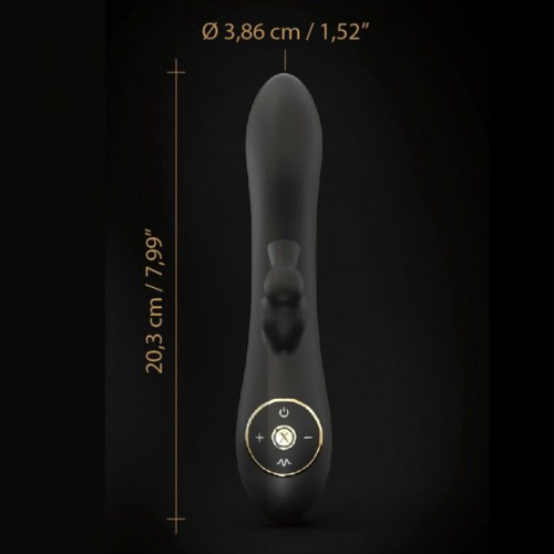 Вібратор кролик з вакуумною стимуляцією клітора чорний Dorcel DIVINE RABBIT - 5