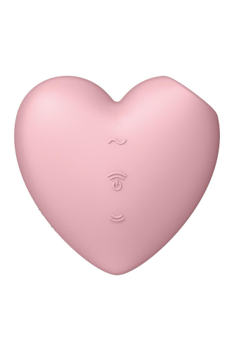 Вакуумный стимулятор для клитора розового цвета Satisfyer Cutie Heart - 6
