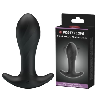 Анальная вибропробка черная LYBAILE Anal Plug Massager 