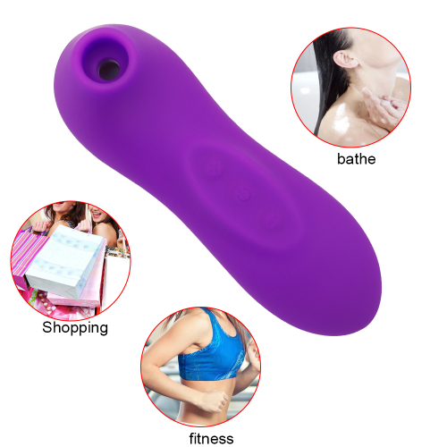 Вакуумный стимулятор клитора фиолетовый Cottelli Collection Active head - 6