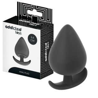 Анальная пробка силиконовая черная Addicted Toys Anal Plug Silicone 70 мм
