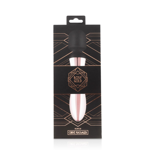 Вибратор микрофон Ванд розовое золото Nouveau Curve Massager - 9
