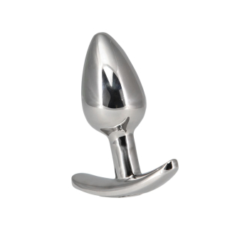 Анальная пробка из нержавеющей стали с камушком серебристого цвета Pillow Talk Sneaky Luxurious Stainless Steel Anal Plug