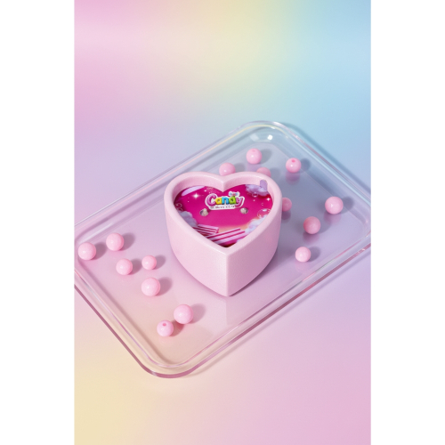 Масажна свічка у формі серця з ароматом жуйки Candy Bubble Gum 70 мл - 24