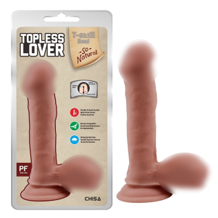 Фалос на присоску реалістичний бежевий CHISA Topless Lover Flesh