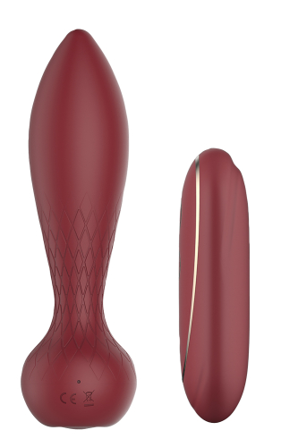 Анальний вібратор червоного кольору з дистанційним керуванням Dream Toys Romance Romy - 3