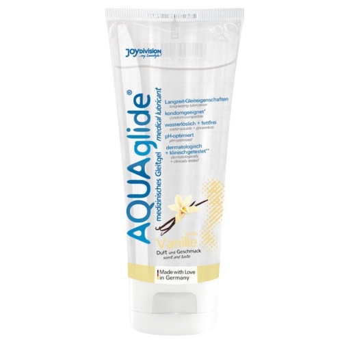 Оральний лубрикант на водній основі зі смаком ванілі JOY Division Aquaglide Vanilla Lubricant 100мл - 1