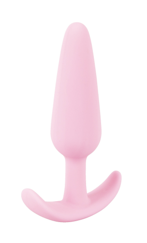 Анальна пробка конусоподібна фіолетового кольору Soft Silicone Mini Butt Plug - 2