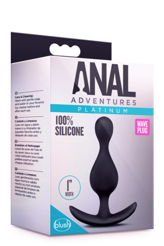Анальный плаг с якорем чёрный ANAL ADVENTURES PLATINUM WAVE - 2