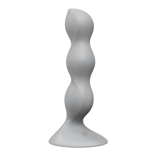 Анальный стимулятор-бусины на присоске серого цвета Satisfyer Triple Ball-R - 2