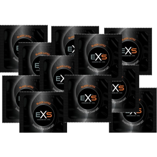 Презервативы черные из натурального каучукового латекса Exs BLACK 10 штук