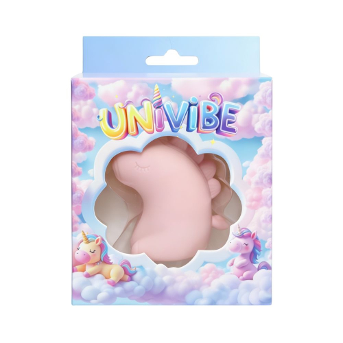 Стимулятор клітора Пульсатор Єдиноріг рожевий UNIVIBE 5 режимів - 2