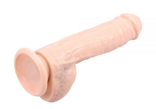 Реалістичний вібратор на присоску бежевий GHISA Alexander Lee 10 Vibrating Dildo - 4