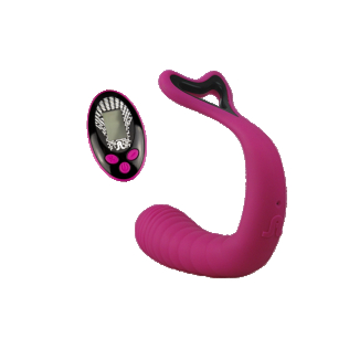 Вибратор для точки Джи со стимуляцией клитора на пульте ДУ LRS Adrien Lastic Romeo FHL