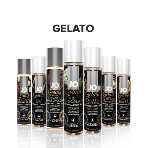 Лубрикант для орального сексу на водній основі смак м'ятний шоколад System JO GELATO 120 мл - 5